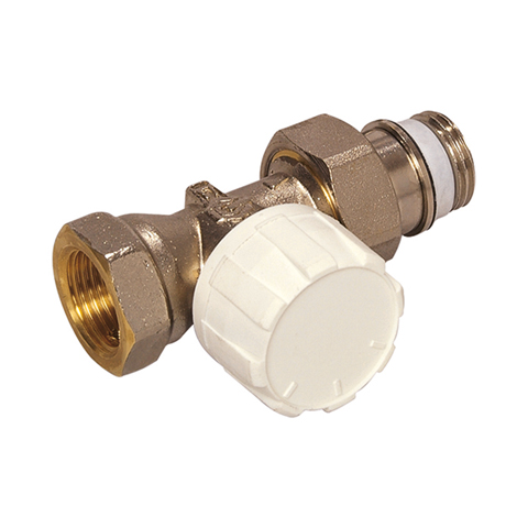 Flamco Thermostatventil Durchg. kurz DN20 mit Voreinst., Rp3/4 x G3/4a, M30x1,5