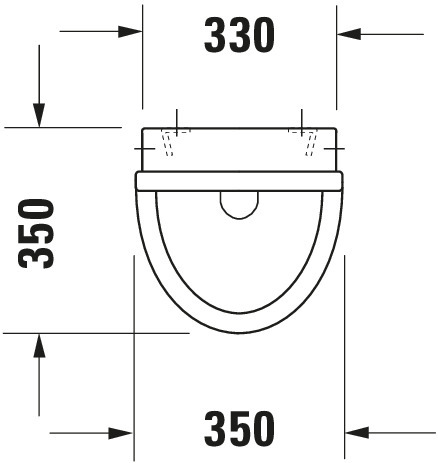 Duravit Urinal Starck 3, Zulauf von hinten absaugend,o.Deckel,o.Fliege,weiß,HYG