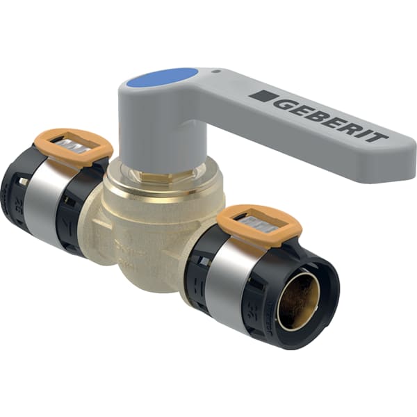 Geberit FlowFit Kugelhahn m. Betätigungshebel SiBr d50