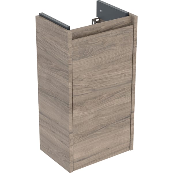 Geberit Renova Plan US für HWB, mit 1 Tür 32,4x60,6x23cm, Nussbaum hickory