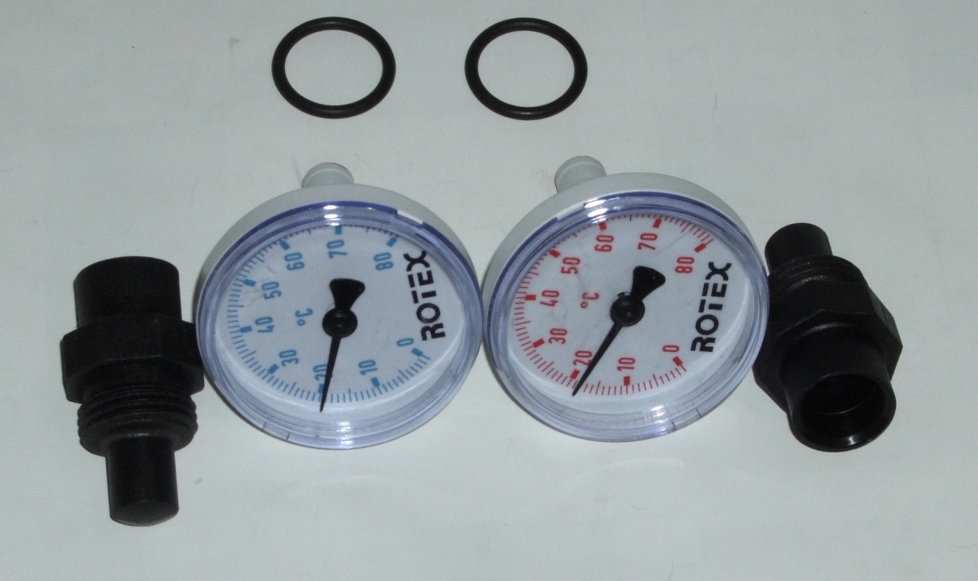 Daikin Thermometer-Set 0-80 für Verteiler DAIKIN Fußbodenheizung