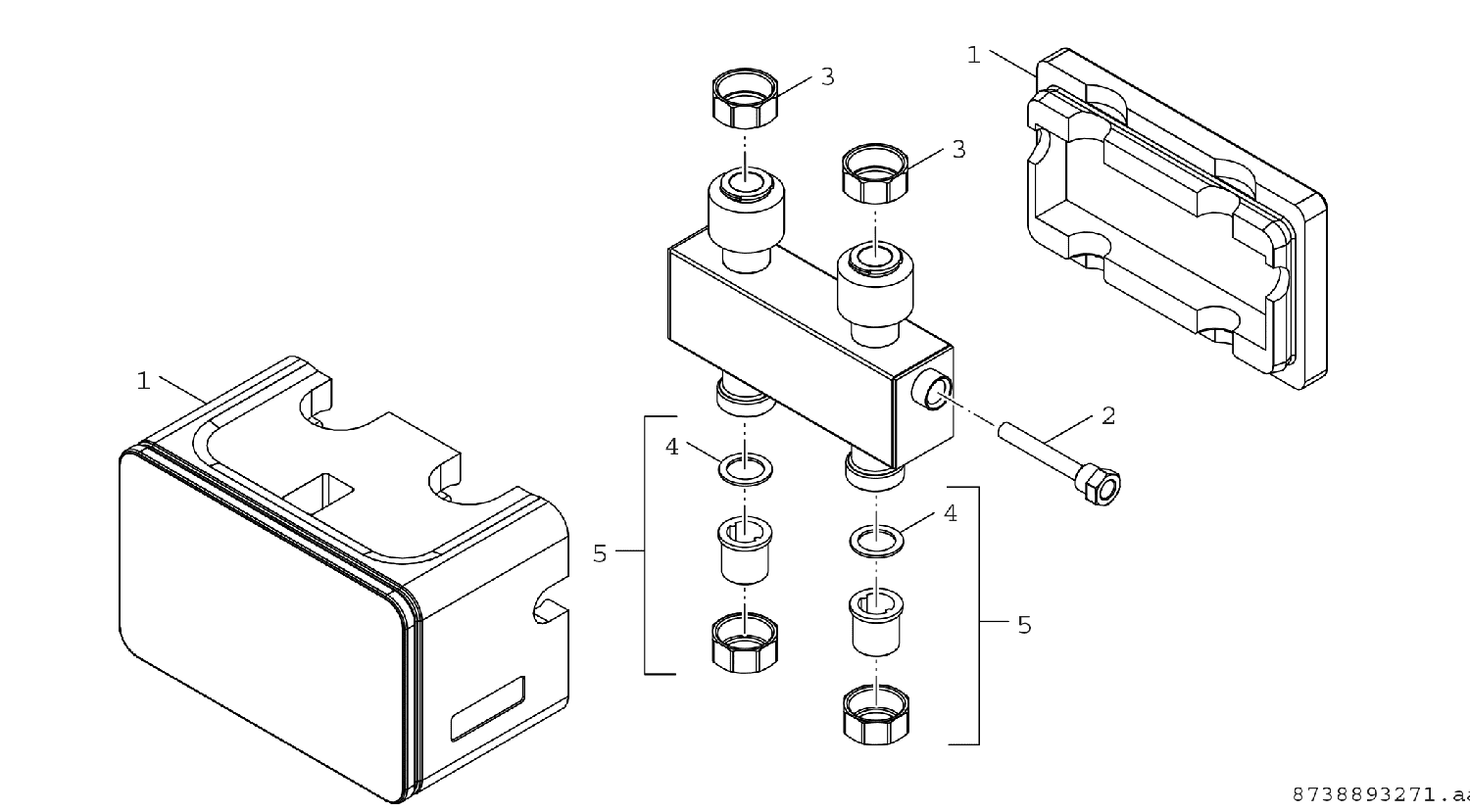 BOSCH Installationszubehör WHY DN25 quer Hydraulische Weiche quer mit Isolierung