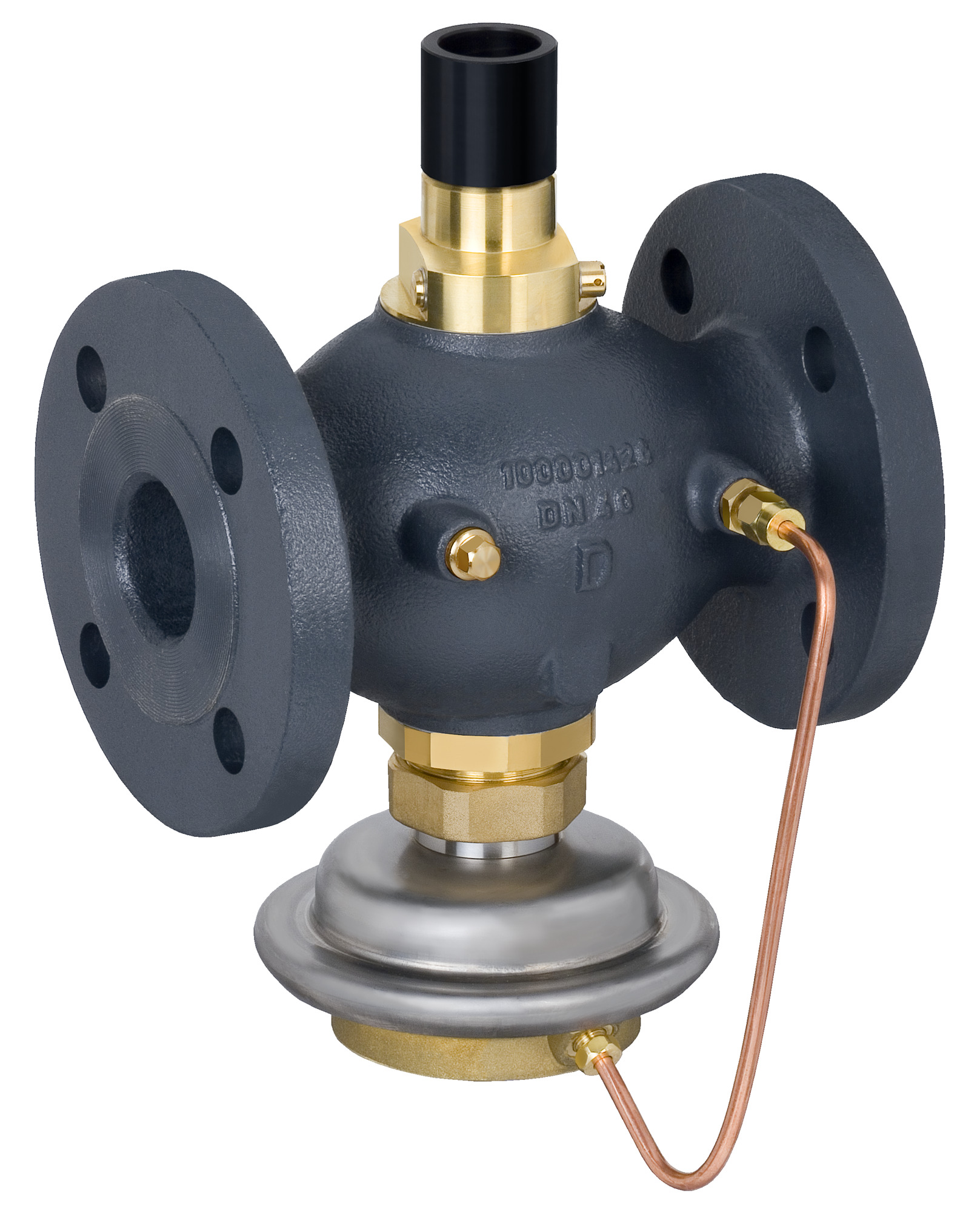 Danfoss Vol.-stromreg. mit Stellv. AVQM DN40, Kvs 20,0, PN25, GGG-40,3, Flansch