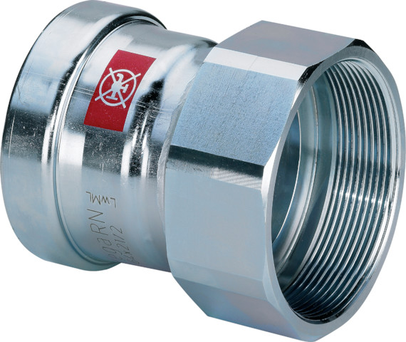 Viega Übergangsstück Prestabo XL 1112XL in 76,1mm x Rp2 1/2 Stahl verzinkt