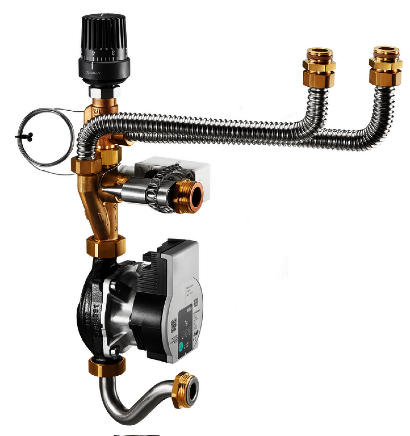 OVENTROP-Vorlauftemperaturregelmodul FBH für Regudis W-HTE, mit Wilo PARA