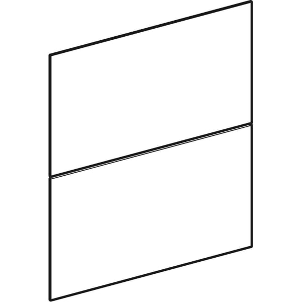 Geberit Set Schubl.-Frt für ONE Seitenschrank zwei Schubl., B:45cm, Nussbaum hickory