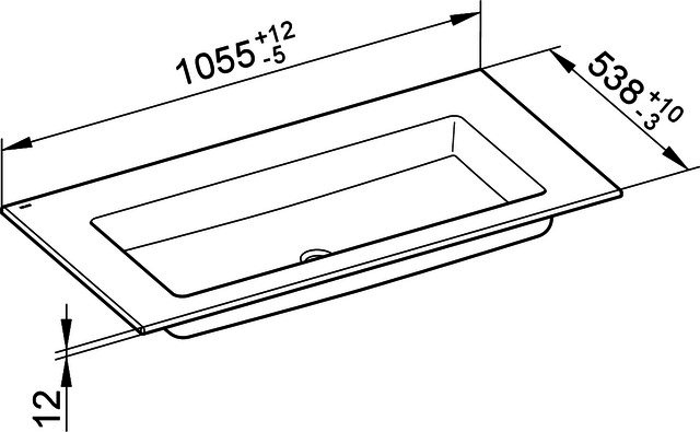 KE Ker.-WT Edition Lignatur 33351 ohne Hahnlochbohrung, ws