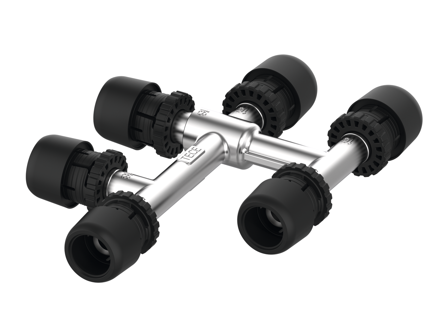 TECElogo-Ax Kreuzungsfitting Dimension 20 x 16 x 20, Standard Messing
