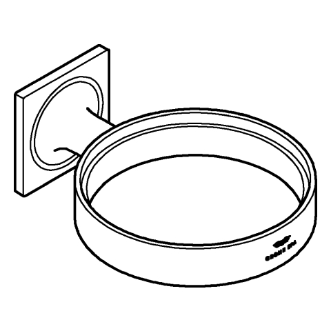 GROHE Halter Allure 40963_1 für Seifenschale/Föneinsatz warm sunset