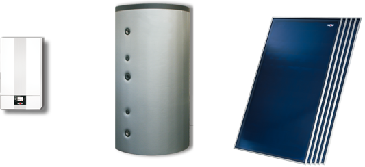 Wolf Paket Hybrid CGB-2-14 mit 6 Kollektoren und BSH-1000