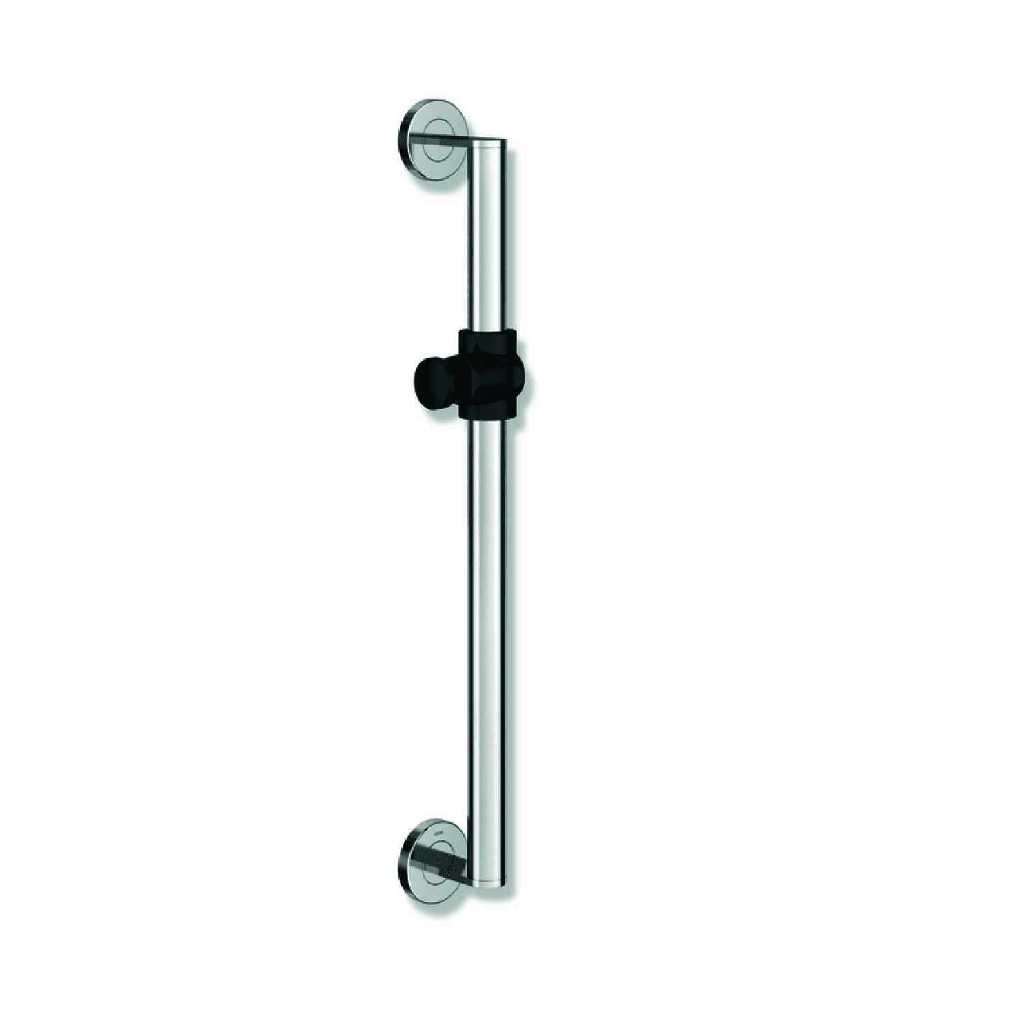 HEWI Brausehalterstange, d:32, L:600, chrom anthrazitgrau