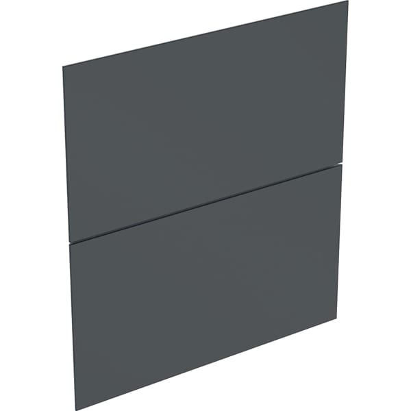 Geberit Set Schubl.-Frt für ONE Seitenschrank zwei Schubl., B:45cm, mattschwarz