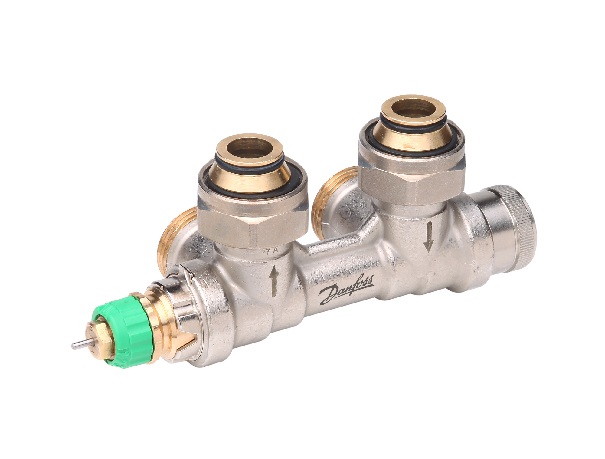 Danfoss dyn. VHS-DV Fühler links Eck, Ventileinsatz im VL für HK mit 3/4"