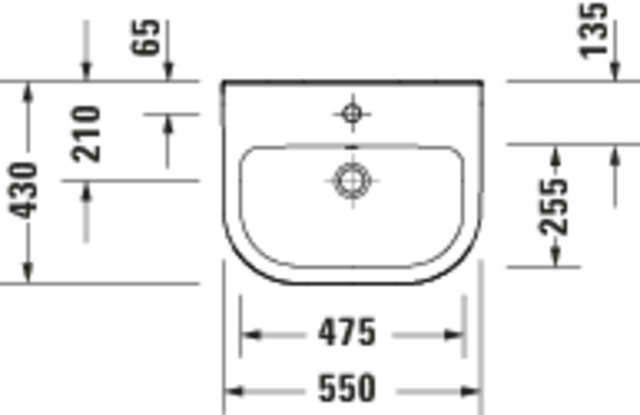 DU D-Code 2.0 WT 550x430mm,m.ÜL, Weiß HG