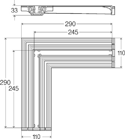 Viega Verbindungsstück Advantix Vario 4966.14 in 290x110mm Kunststoff