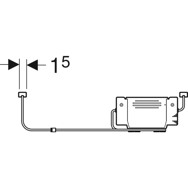 Geberit Lichtleiste für Schublade, L:35cm