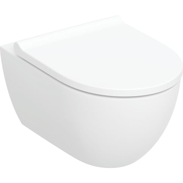 Geberit Acanto Set WWC m. WC-Sitz, Tiefspüler TFlush, geschl.Fo, T:53cm, weiß,KeraTect