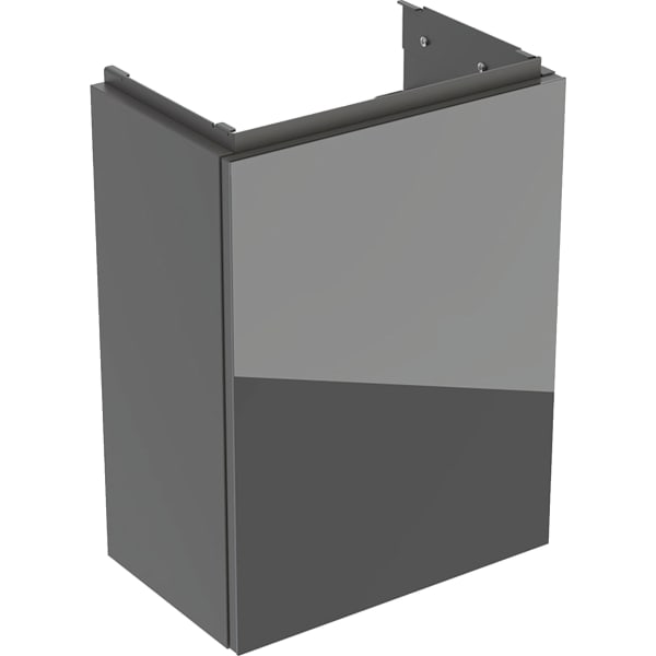 Geberit Acanto US für HWB B:40cm, m. 1 Tür lava matt/Glas lava