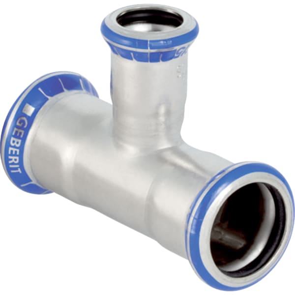 Geberit Mapress Edelstahl T-Stück reduziert d28-22-22 Geberit Mapress Edelstahl T-Stück reduziert d28-22-22