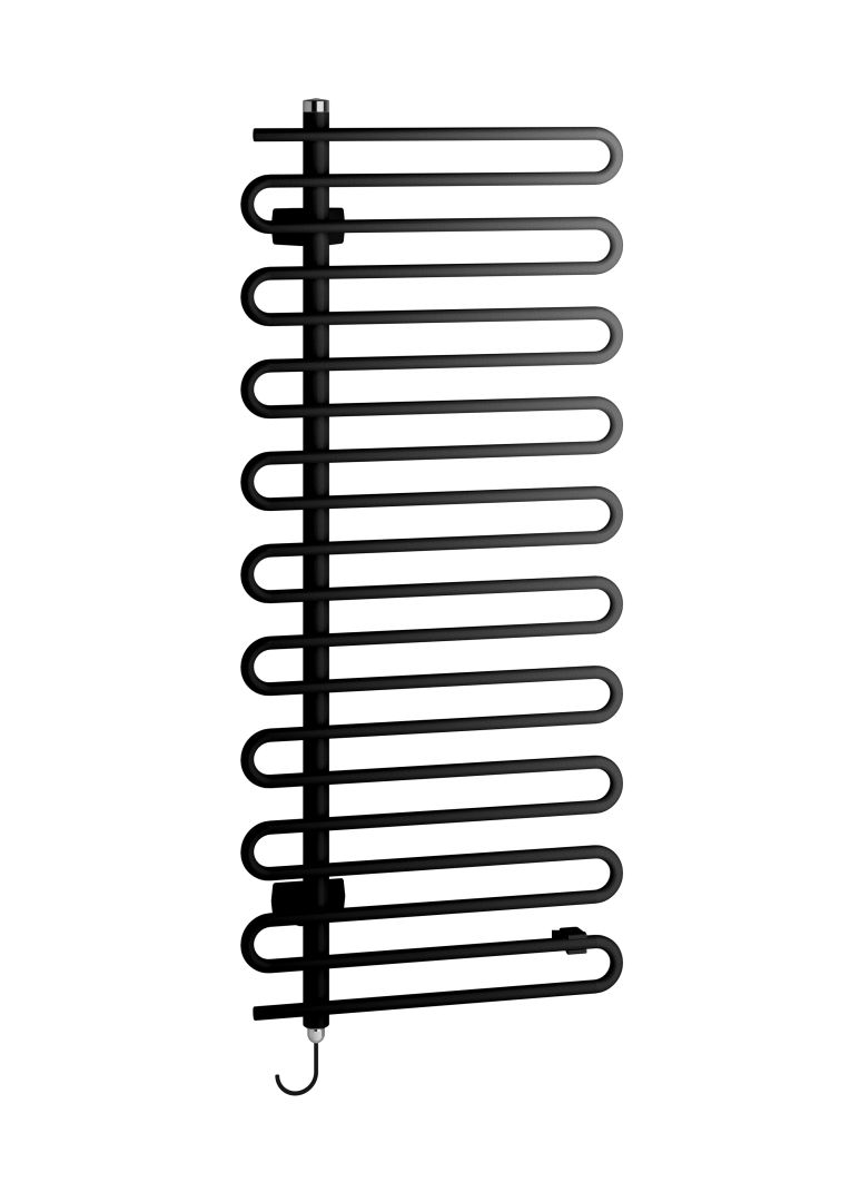 Kermi Icaro -E BH1421x58x400mm P=400W,RAL9005 MT, WWS swz, links