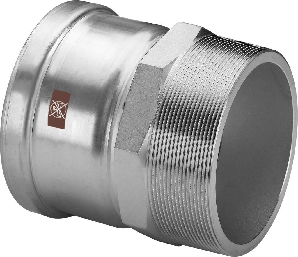 Viega Übergangsstück mit SC Temponox XL 1711XL in 108,0mmxR4 Stahl nichtrostend