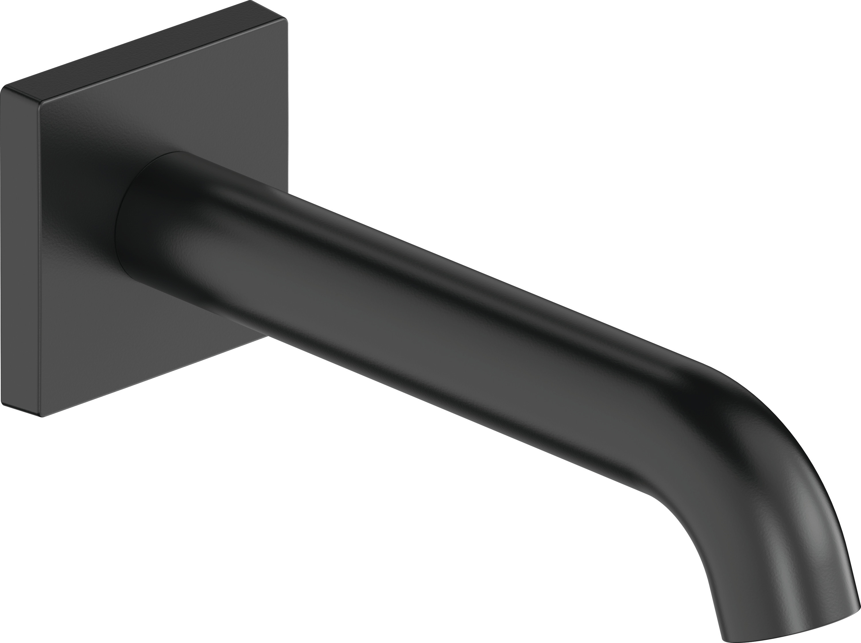 Duravit C.1 Wanneneinlauf, Eckig Ausl. 205mm, Schwarz Matt