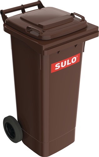 Müllgroßbehälter 80l HDPE braun fahrbar,n.EN 840 SULO Müllgroßbehälter 80l HDPE braun fahrbar,n.EN 840 SULO
