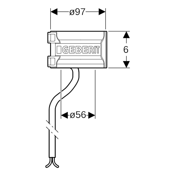 Geberit Pluvia Heizelement 230 V 8 W