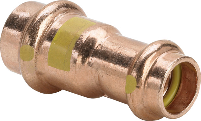 Viega Muffe mit SC Profipress G 2615.2 für Gas in 15x12mm Kupfer
