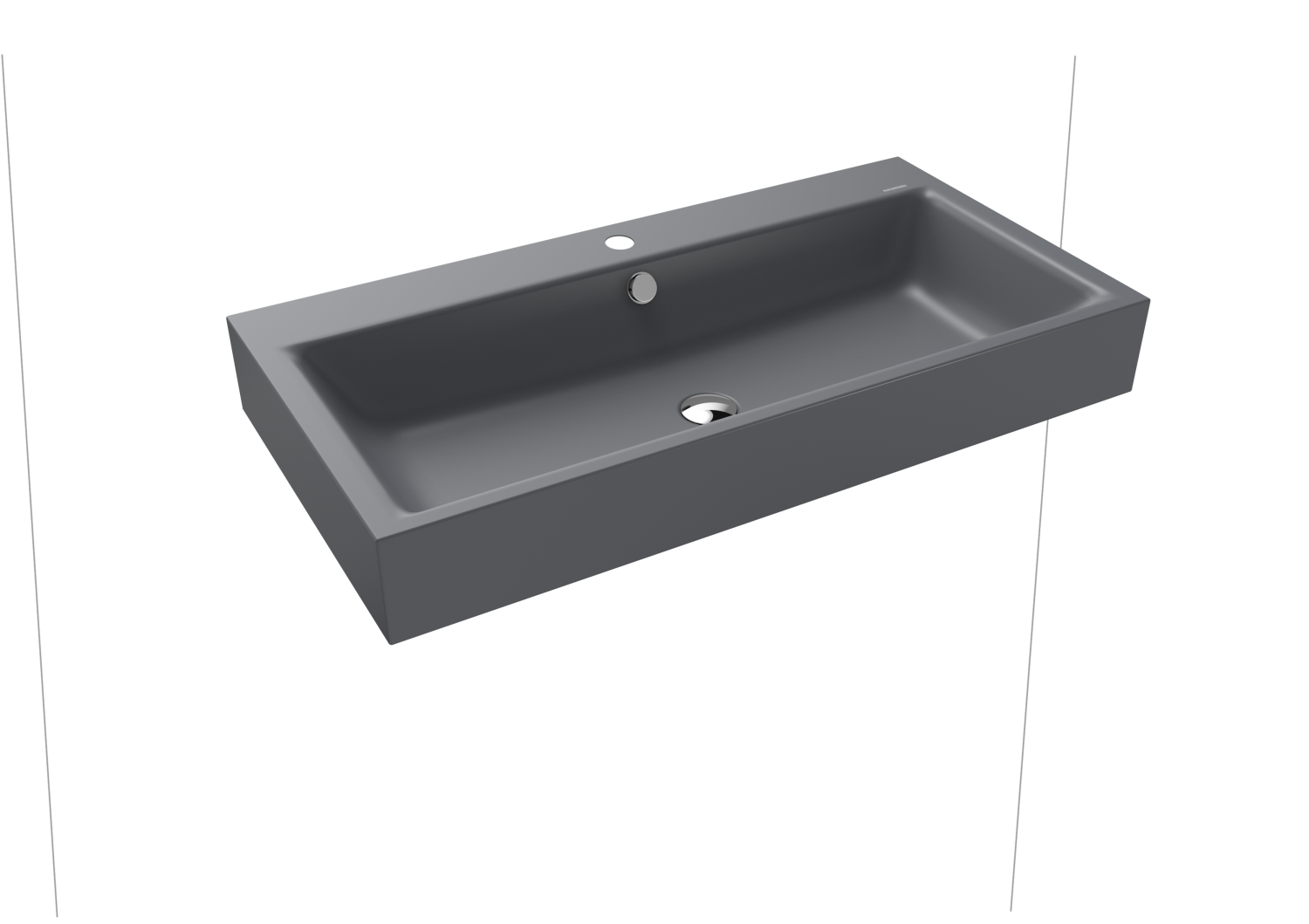 KA WB PURO WANDWASCHTISCH Mod.3165,900x 460mm,cg70,PEFF,AD,m. 1HL,mÜL,chr