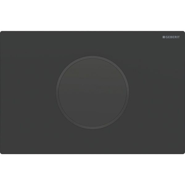 Geberit Sigma10 WC-Strg. rund, elek.Sp., Batt autom/bl, verschr., swm, Etc/schw glzd