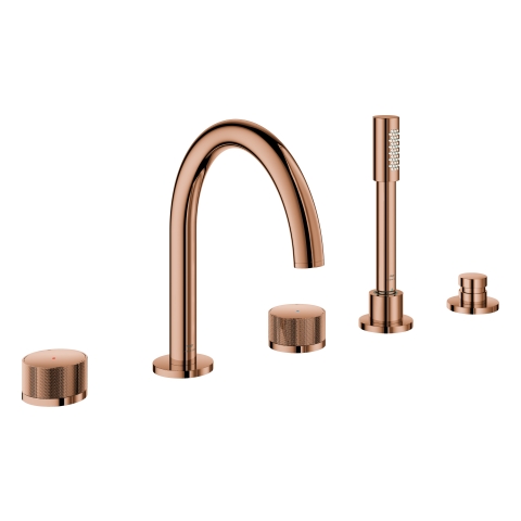 GROHE 5-L-Wannenkombin. Atrio Private C. 25226 Knopfbetätigung warm sunset