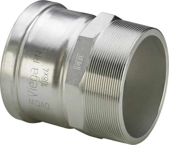 Viega Sanpress Inox XL Übergangsstück 2311XL d 88,9 mm x AG 3" Edelstahl