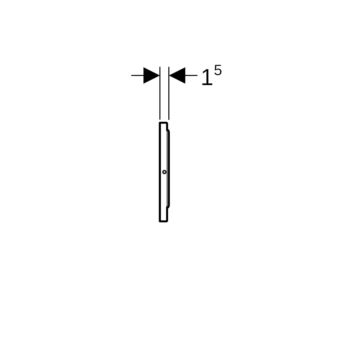Geberit Sigma10 BetPl. für WC-Strg., rund auto/bl/man., gebü., Etc/pol.