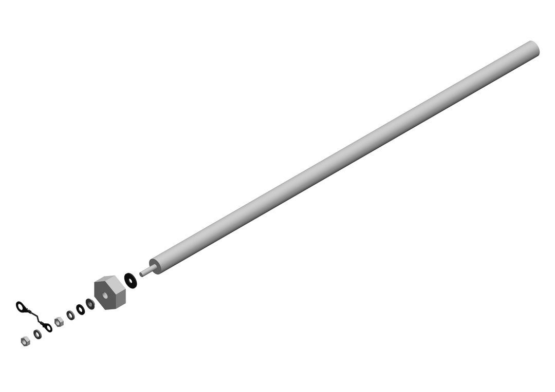 BOSCH Ersatzteil TTNR: 87185715640 Anode 650mm everp