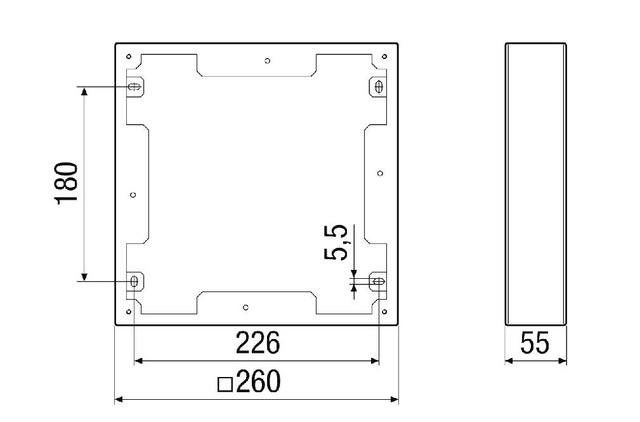 Maico Ausgleichsrahmen PPB 30 ARW Aluminium, für PPB 30 K und PPB 30 O