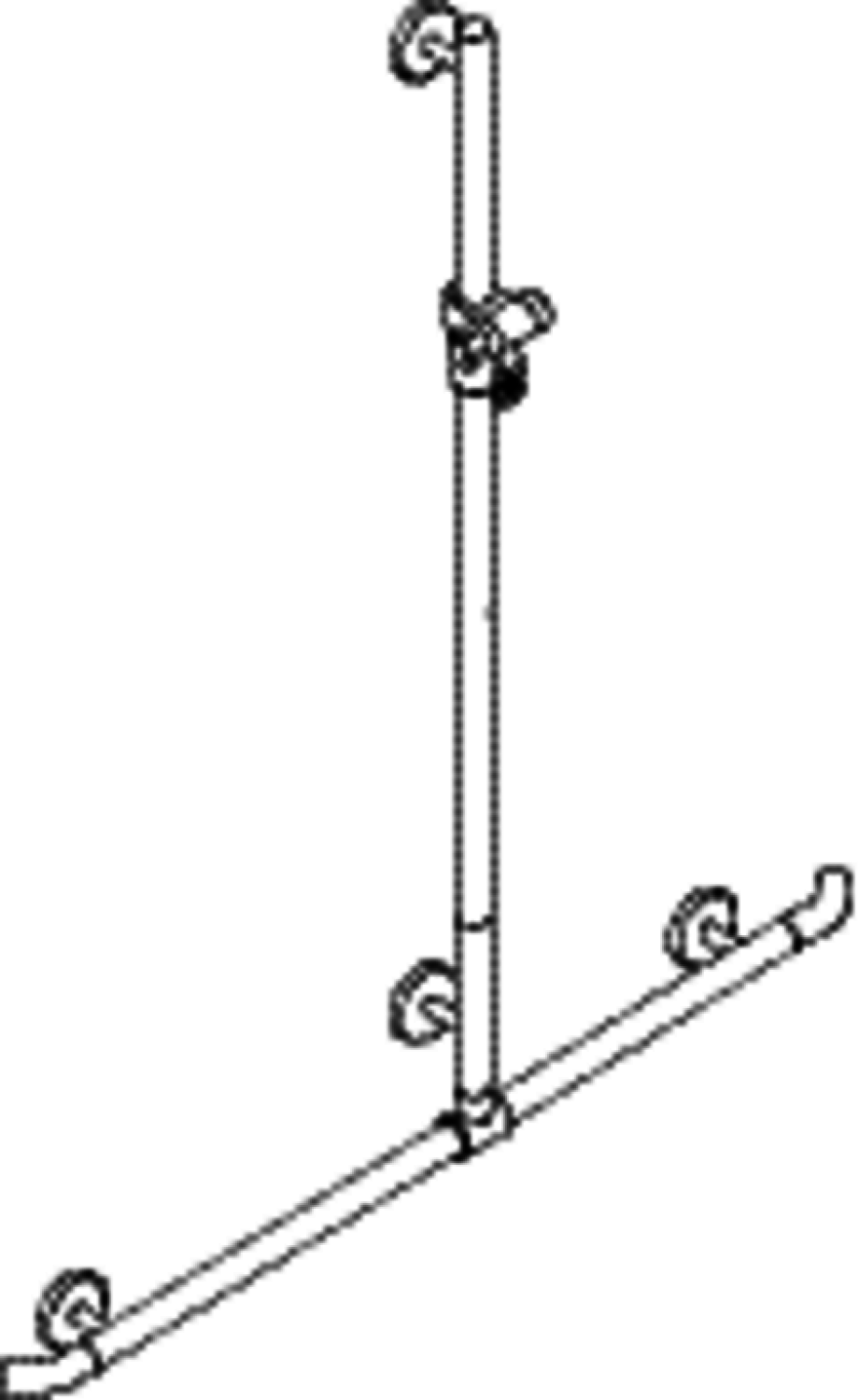 HEWI DUHA m.Br.H.St., AM1:1250, W1:1184, Br.H. in 98, Kst., chromoptisch besch.