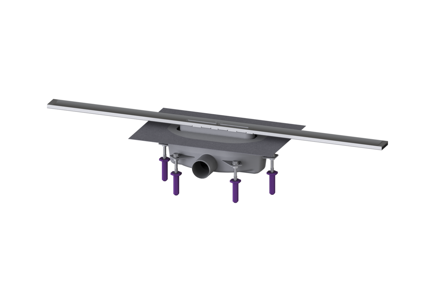 KESSEL-Duschrinne Linearis Infinity 90 L: 900 mm, DN 50, Edelstahl gebürstet