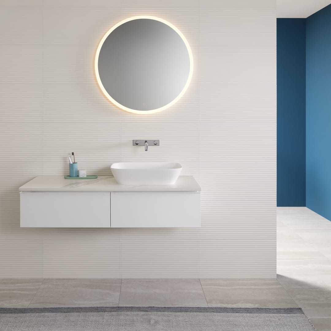 Geberit ONE AS-WT, SF, 50x42,5cm, CleanDrain o. Hl., o. Ül., weiß matt/weiß glzd.