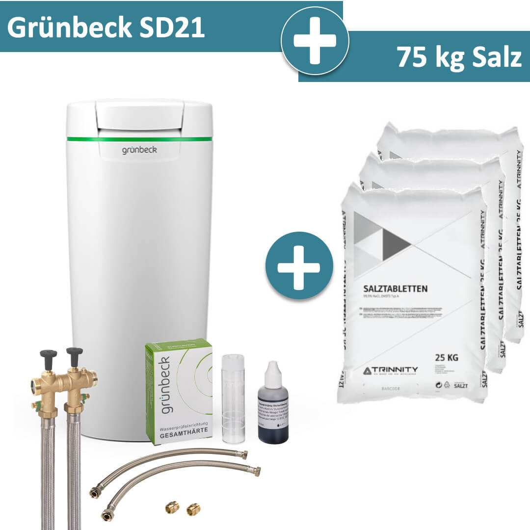 Grünbeck Enthärtungsanlage softliQ:SD21 mit 75 kg Salz