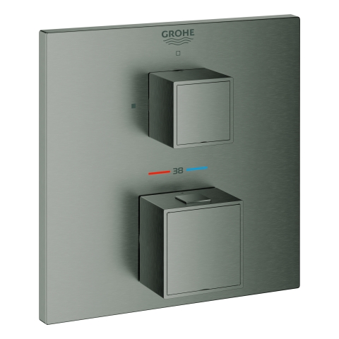 GROHE THM-Brausebatterie Grohtherm Cube 24153 FMS für 35604 hard graphite geb.