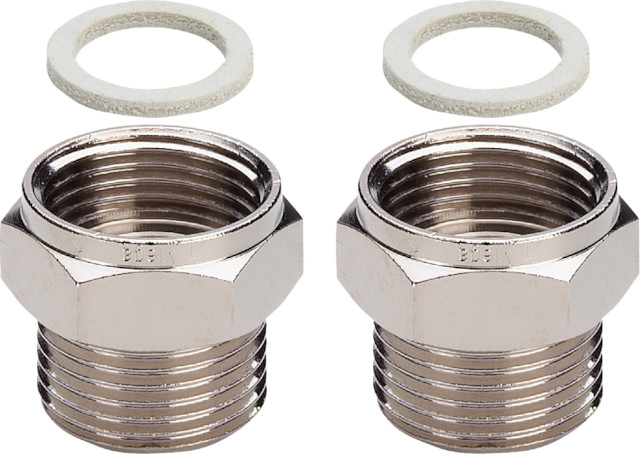 Viega Adapterset 1022.5 in G3/4 Messing vernickelt