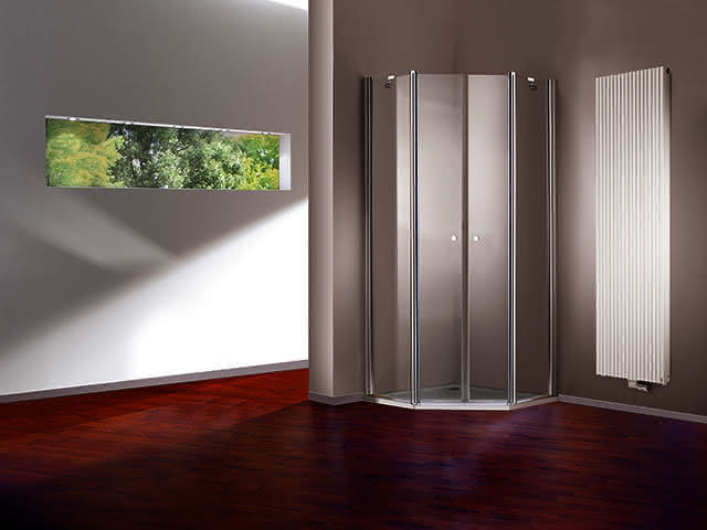 Hüppe 501 Design 5-Eck-Schwingtür H2000 B900x900 510720 092 321 chrom/ESG