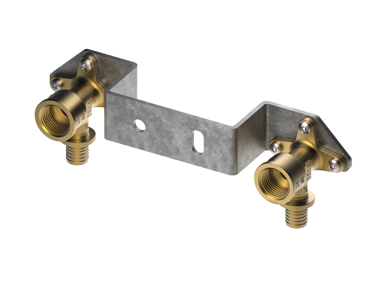 TECEflex Montageeinheit mit Wandscheiben 150mm 16xRp1/2" Siliziumbronze TECEflex Montageeinheit mit Wandscheiben 150mm 16xRp1/2" Siliziumbronze