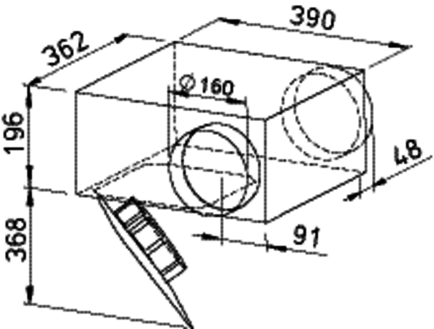 Helios SVR 160 K SlimVent Radialventilator mit Rohr-DN 160 mm