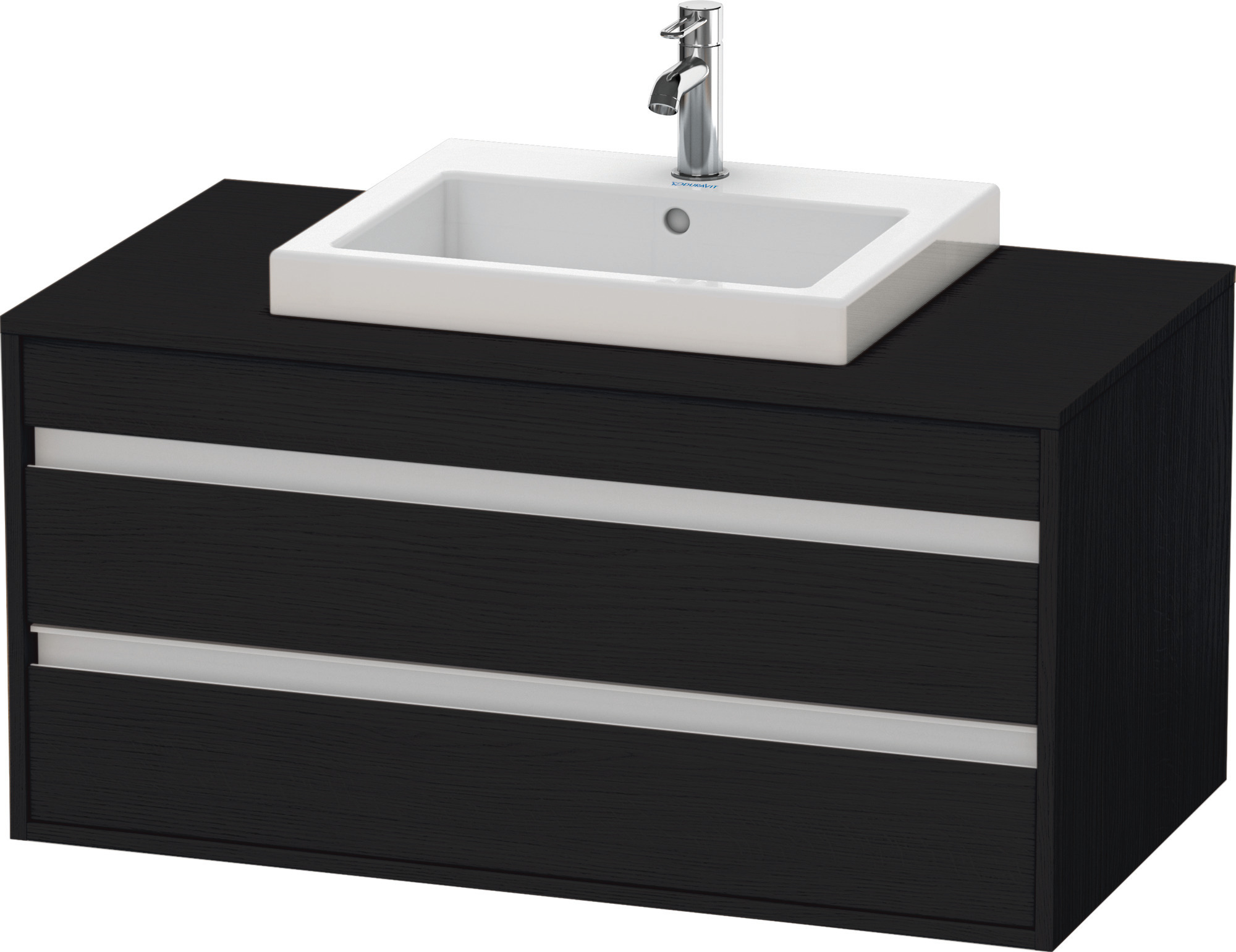 Duravit WTU wandhängend Ketho 550x1000x496mm 2 SchKa, für EBWT mi., Eiche Schwarz