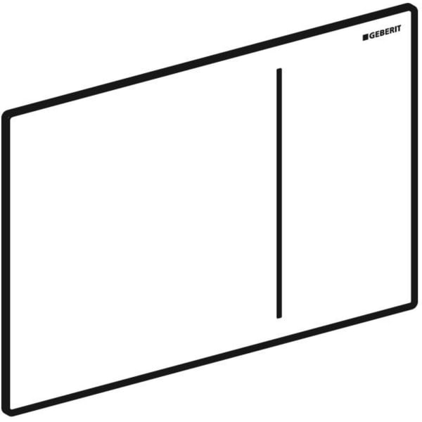 Geberit Sigma70 BetPl., für 2-Mengen-Sp. Edelstahl gebürstet, Etc