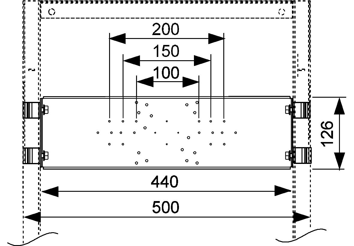 TECEprofil Armaturentraverse UP/AP für nachtr. Einbau in WT-Module