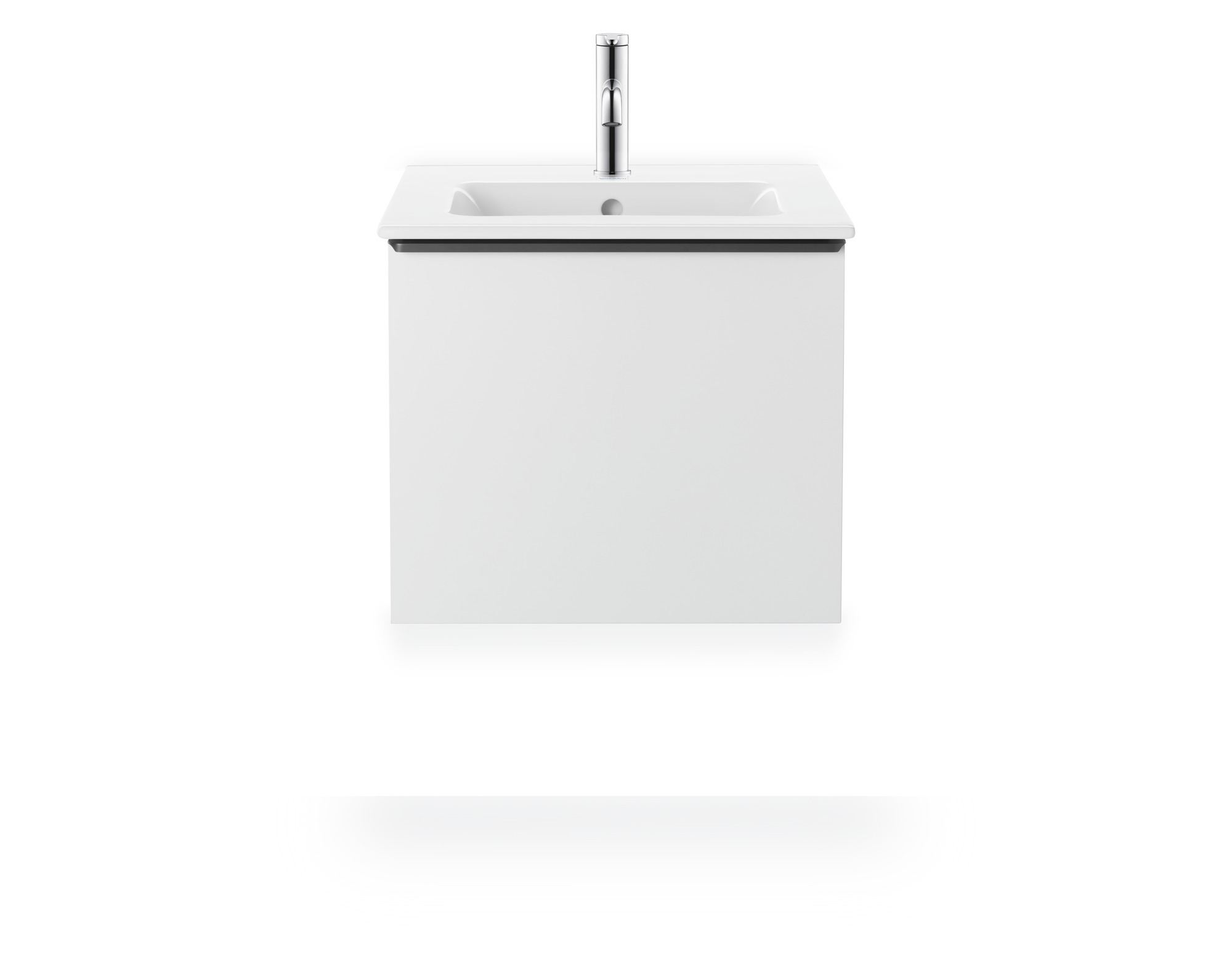 Duravit Möbelwaschtisch ME by Starck 530 mm m. ÜL, m. HLB, 1 HL, weiß, WG