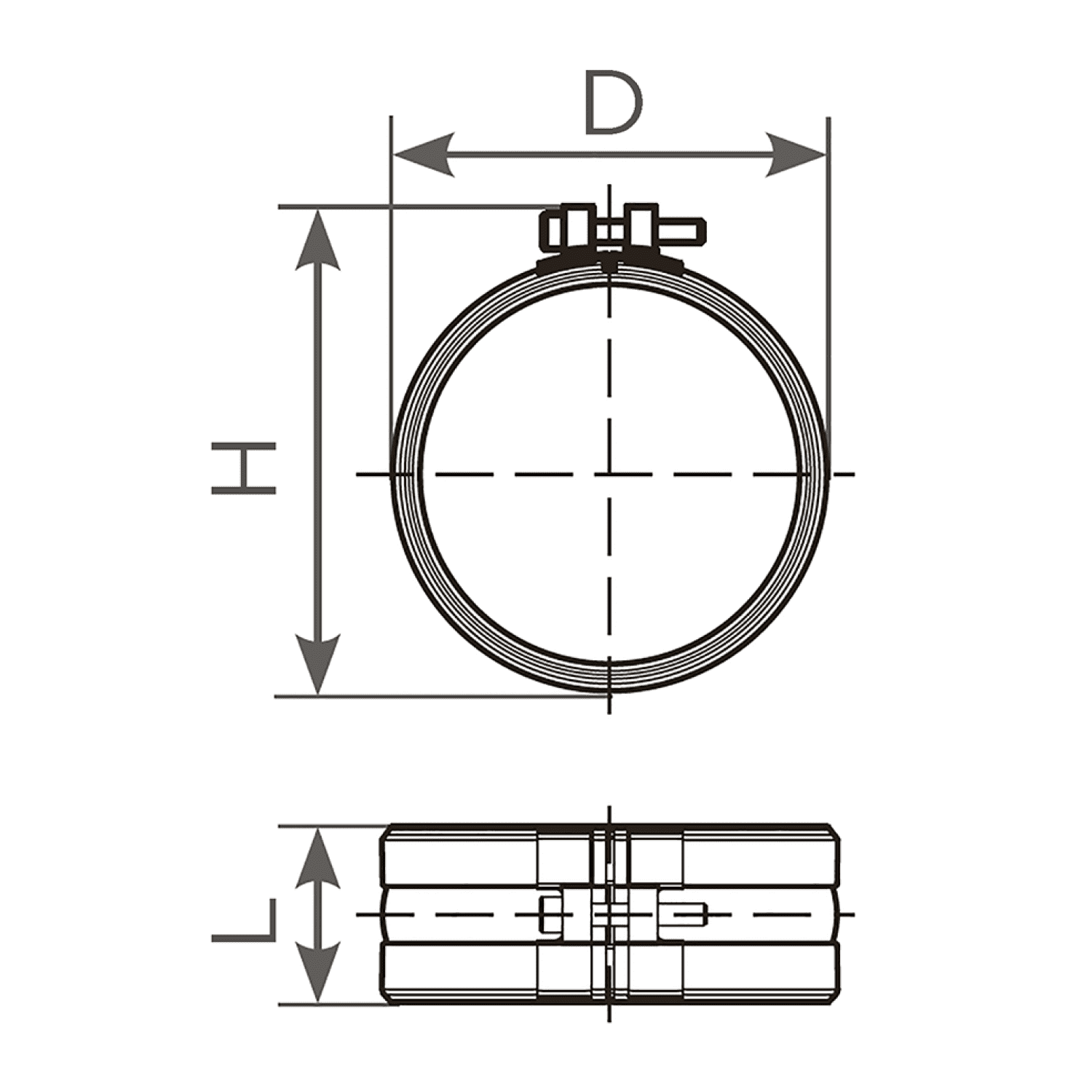 SML-Rapid-S-Verbindung DN 100 -NEU- Werkstoff 1.4510/11 W2